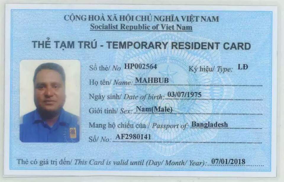 Cấp thẻ tạm trú cho người nước ngoài tại Việt Nam